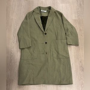 Zara green long coat